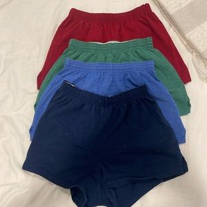 Pack of size small soffe shorts